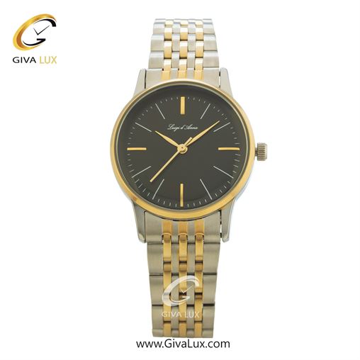 ساعت مچی اورجینال زنانه LdA | لوئیجی د آنا | Luigi d'Ana نقره ای-طلایی | طلایی-نقره ای| مشکی| کد رفرنس 2336